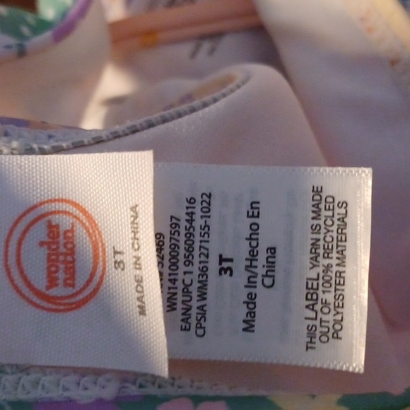 KENSIE GIRL & WONDER NATION, BATHING SUIT BUNDLE, GIRLS SIZE 3T. - Picture 10 of 10